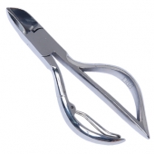 NAIL CUTTER WITH D SHAPE HANDLE AND WIRE SPRING